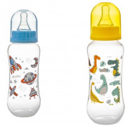 Akuku dojčenská fľaša s dekorom 250ml